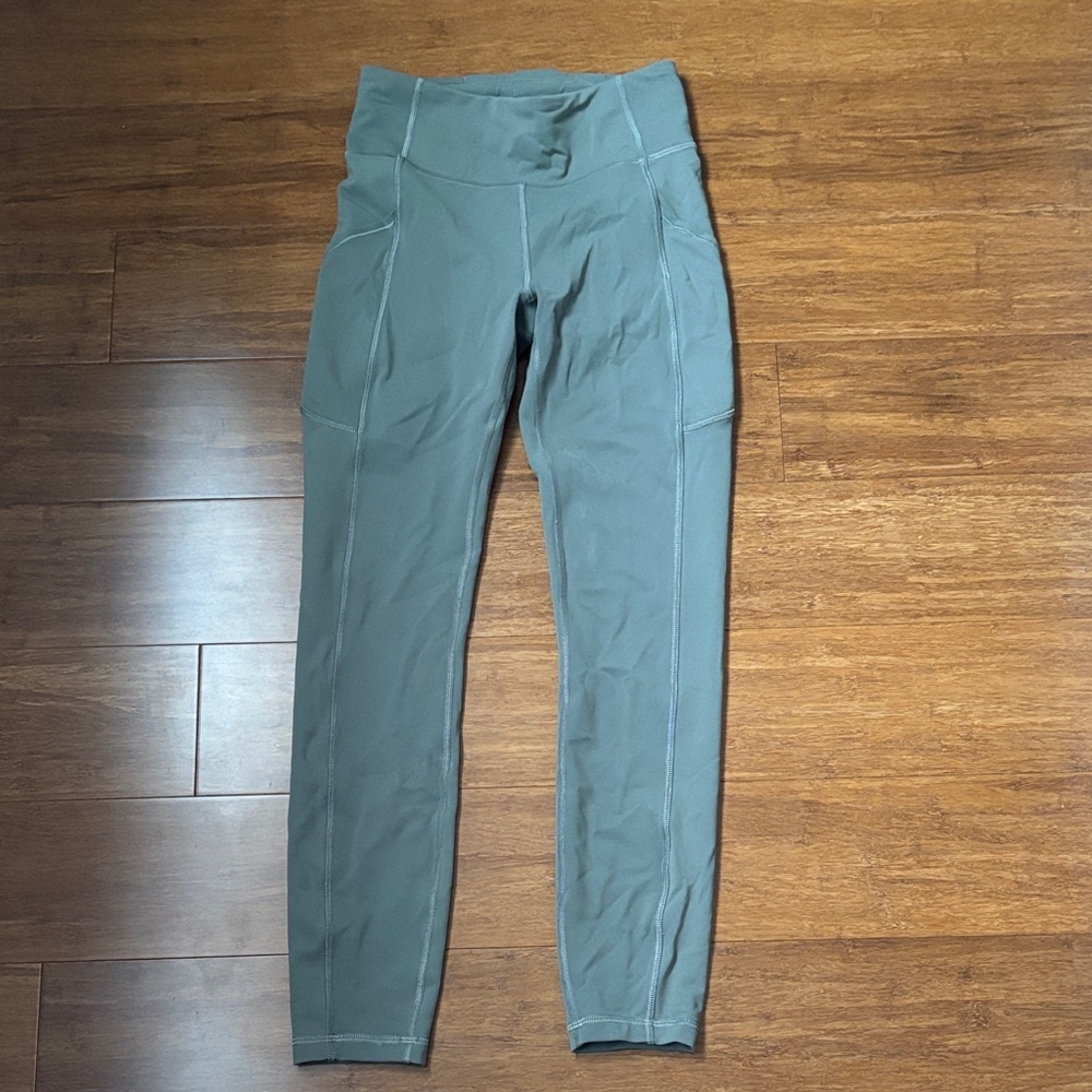 High-Waisted Green Leggings